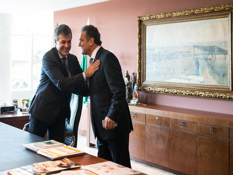 Plauto Miró e Beto Richa conversam sobre os novos Secretários