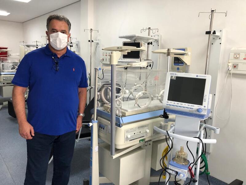 Plauto e Ratinho Jr. visitam o Hospital Regional de Telêmaco Borba